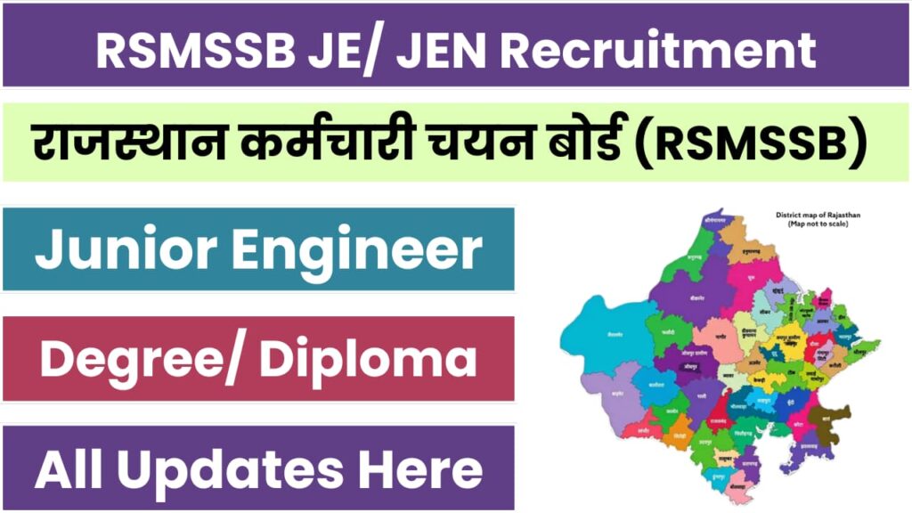 RSMSSB JEN Recruitment 2024 Notification [830 Post], Eligibility, Application Form Date, Exam Date, All Updates Here